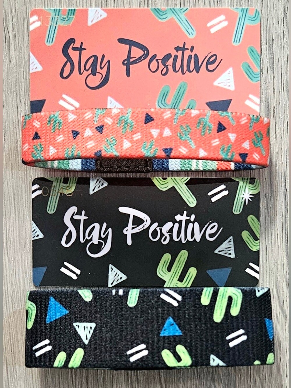 ZOX "STAY POSITIVE" #13327 SINGLE Ȥ WHITESTAR COLLECTIBLE RARE WRISTBAND SET